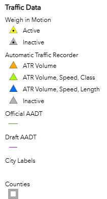 Traffic Map Legedn Traffic Map Legedn